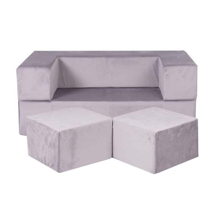 Jaxx Metro Sac 5' Bean Bag Chair in Silver Fox