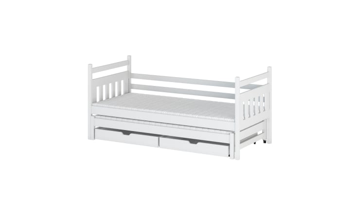 Letto capanna bambino 90x190 cm bianco Bucolique