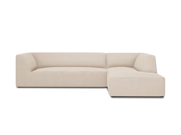 Cotta - Divano In Tessuto Strutturato, 223x74-91x265 Cm, Con Poggiatesta Regolabile, Design Moderno - 3
