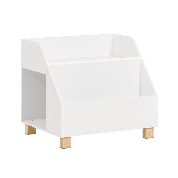 Étagère à Jouets SONGMICS 3 Compartiments - Avec Roulettes, Thème Espace - Blanc - Pour Chambre Enfant