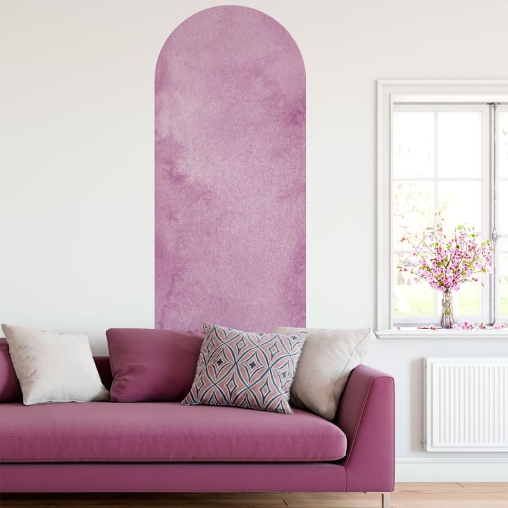 Papier Peint arche rose aquarelle 185x60cm Maisons du Monde