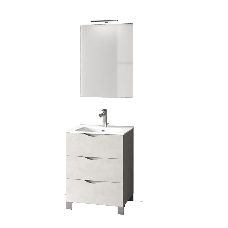 Mango Mobile bagno 80x45 due cassetti soft close con lavabo in