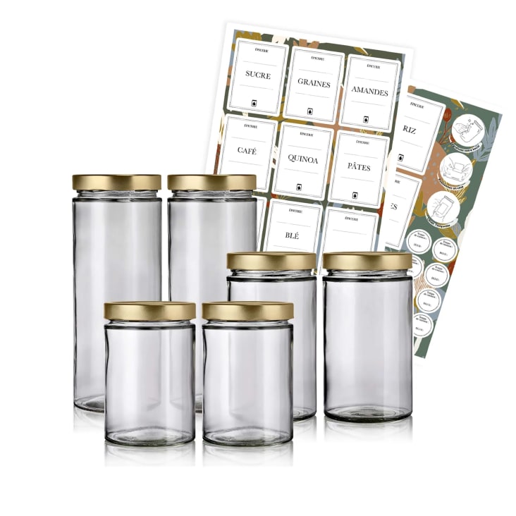 Pack épices - 12 pots 130ml couvercles or + étiquettes PACK EPICES