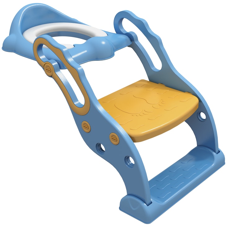 Cojín elevador para silla de comedor de bebé, ajustable, extraíble, cojín  para asiento de trona para niños, color azul