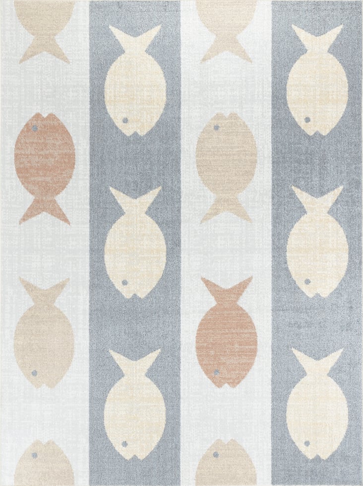 Tappeto Con Taglio Contorno Mano Altezza 13 Mm Maui Kids - Tappeto Bambini - Colorato Zoo Per Bambini - 5 Dimensioni Tappeto Bambini Animali Felici