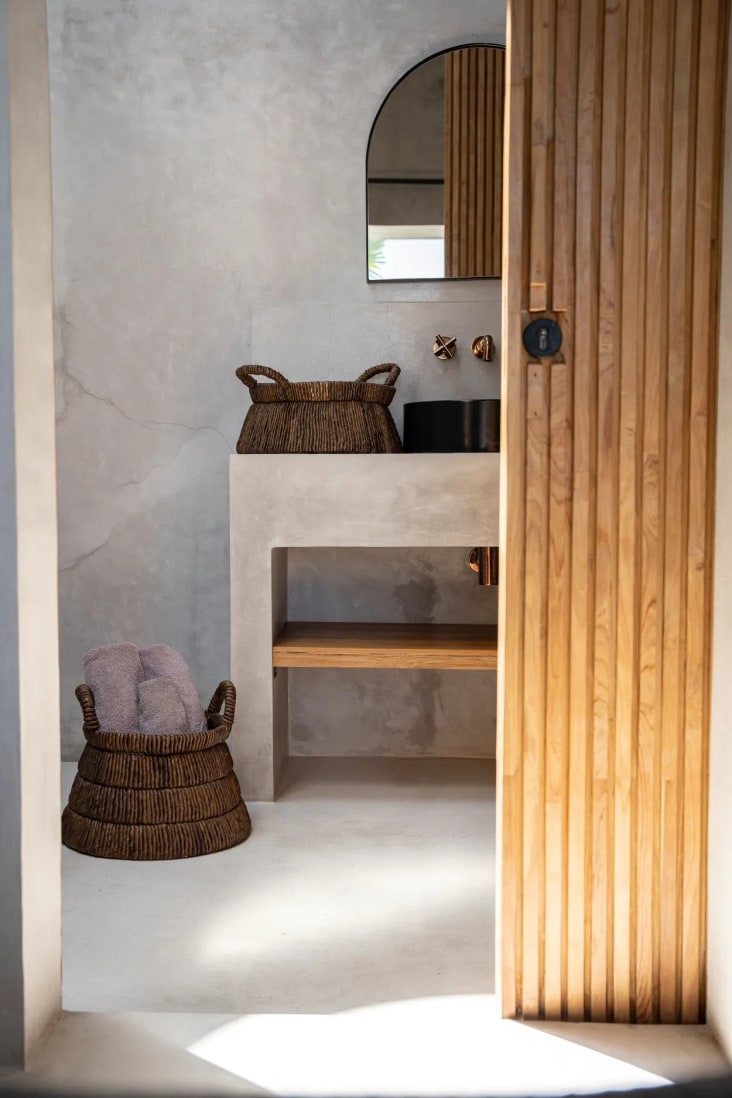 Cesti Vimini Casa Moro Alya - Set 2 Pezzi Naturale Foglia Di Banana