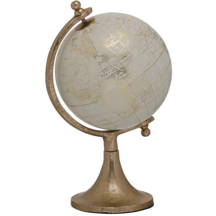 Super mini globe terrestre rond en cristal avec carte du monde boules de  cristal décoratives pour bureau, maison, bureau, cadeau (doré)