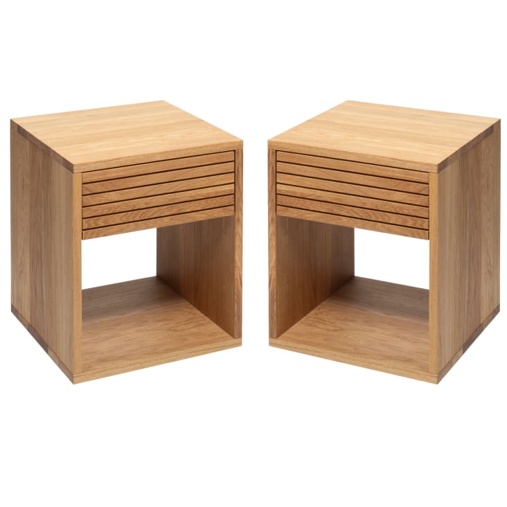 Vicco Tavolino Da Salotto Eliza, 90x50x45 Cm, Colore Nero/Quercia, Con Cassetto E Vano Aperto, MDF Melaminico