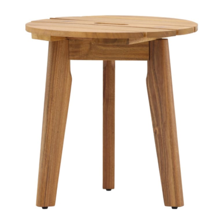 Table d'appoint ronde en acacia massif