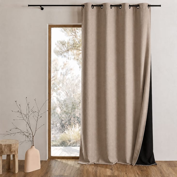 Voilage Linder - Paire De Rideaux Blancs En Polyester/Coton 45x180 Cm - Pour Toutes Les Fenêtres