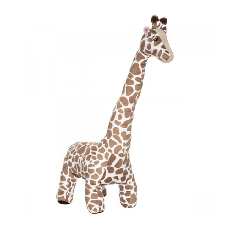 Giraffa peluche XL poliestere marrone 100x23x40cm GLORIA