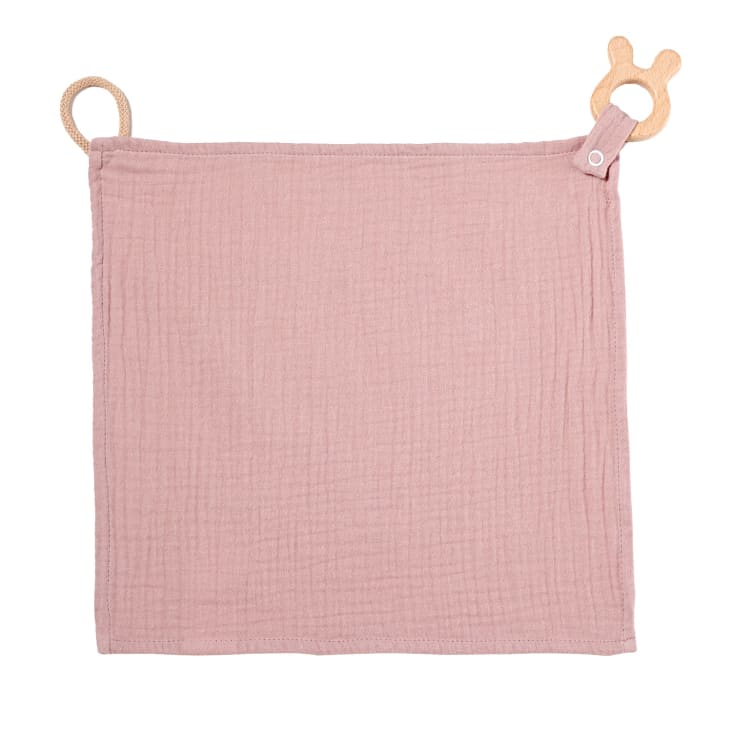 Doudou Lapin En Double Couche De Coton Mousseline - Couverture D'apaisement Pour Bébé - Cadeau De Naissance Garçon Ou Fille 0 à 12 Mois