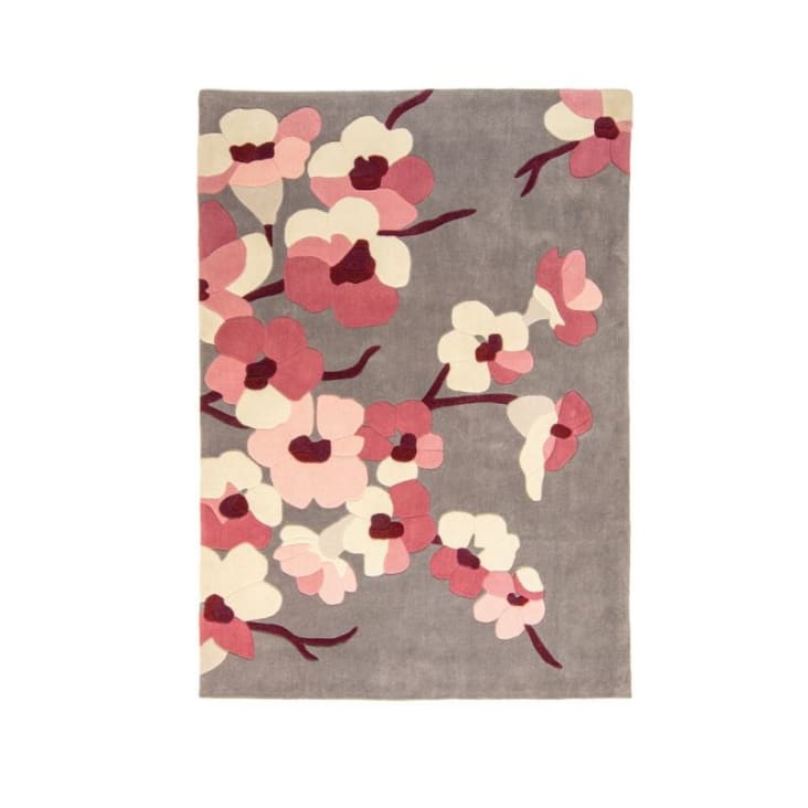 Tapis Scandinave Rose et Violet Pastel