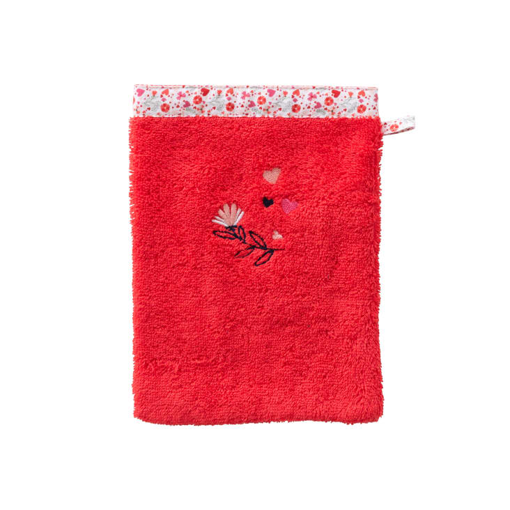 Gant manique en coton rouge 26x20cm - Campagne