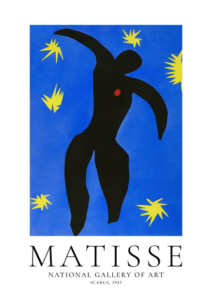 Carteles posters decorativos de línea Matisse, arte abstracto de