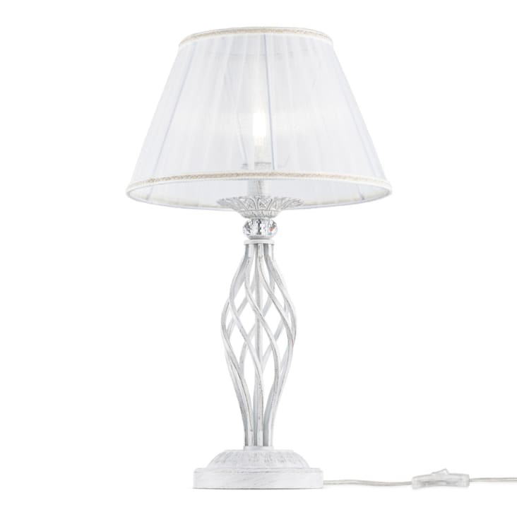 Relaxdays Lampada da Scrivania con Portapenne, Luce Moderna per l'Ufficio,  Attacco E27, HxLxP: 40 x 15 x 20 cm, Argento