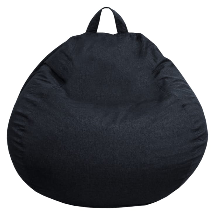 Pouf Nero – Sgabello Morbido E Versatile Per Soggiorno E Camera Da Letto