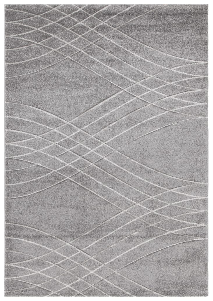 OMERAI Teppich 160x230 Cm Grau Schwarz Karo – Waschbar, Rutschfest, Für Fußbodenheizung