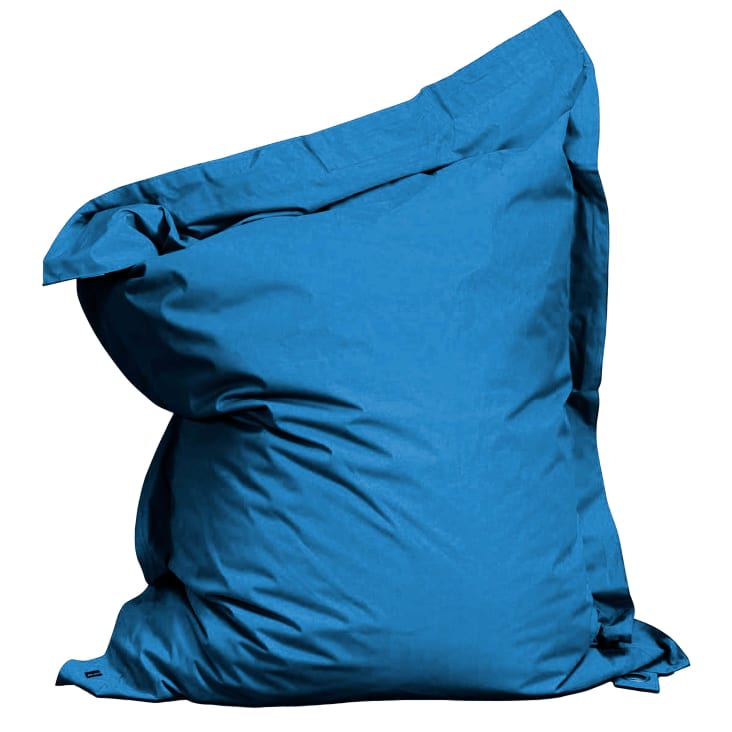 Pouf gonfiabile con motivi blu e bianchi BANDOL