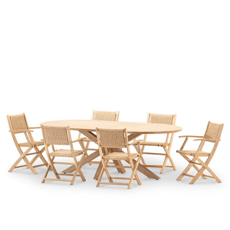 Lot De 6 Sets De Table Ovales Tressu00e9s De 30,5 X 45,7 Cm, Pour