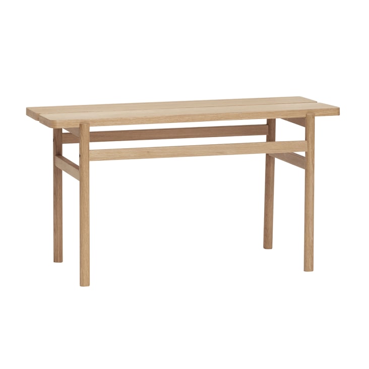 Banc en placage de chêne et bois de chêne naturel