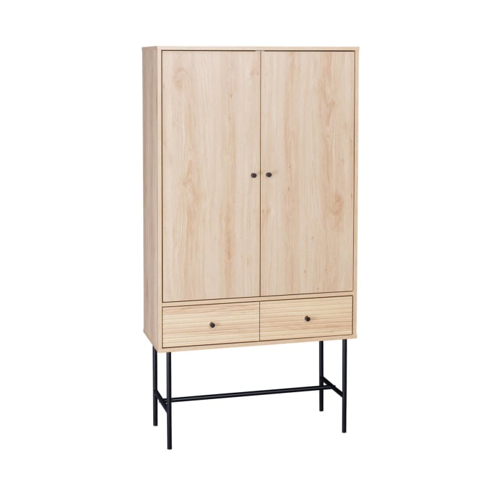 Mirjan24 Bureau TIRENO 5 Tiroirs | 120x55x76cm | Enfant/Étudiant | Velours Blanc | Montage Facile