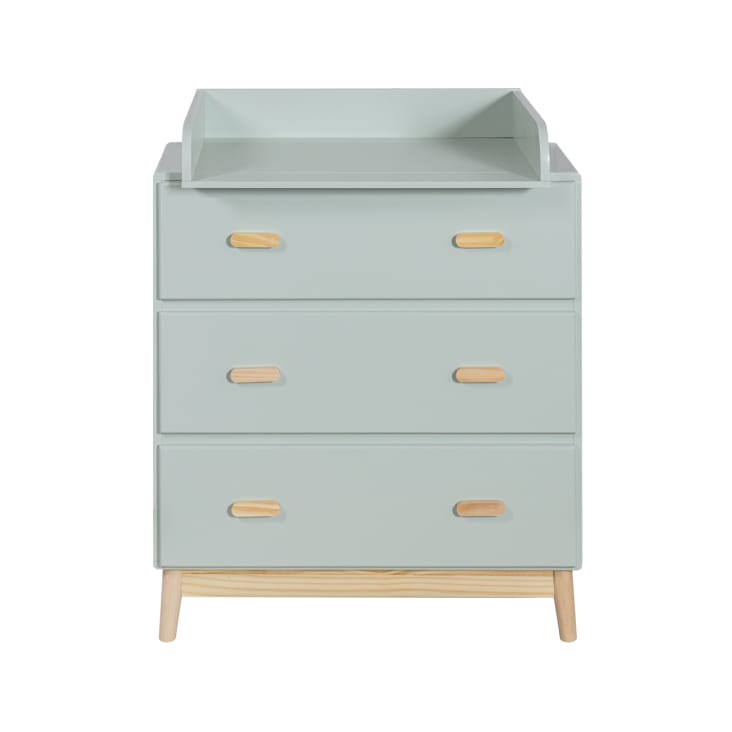 Cassettiera Verde Con 4 Cassetti - Per Ufficio E Casa, 25.9x38.2x29 Cm - Foto 4