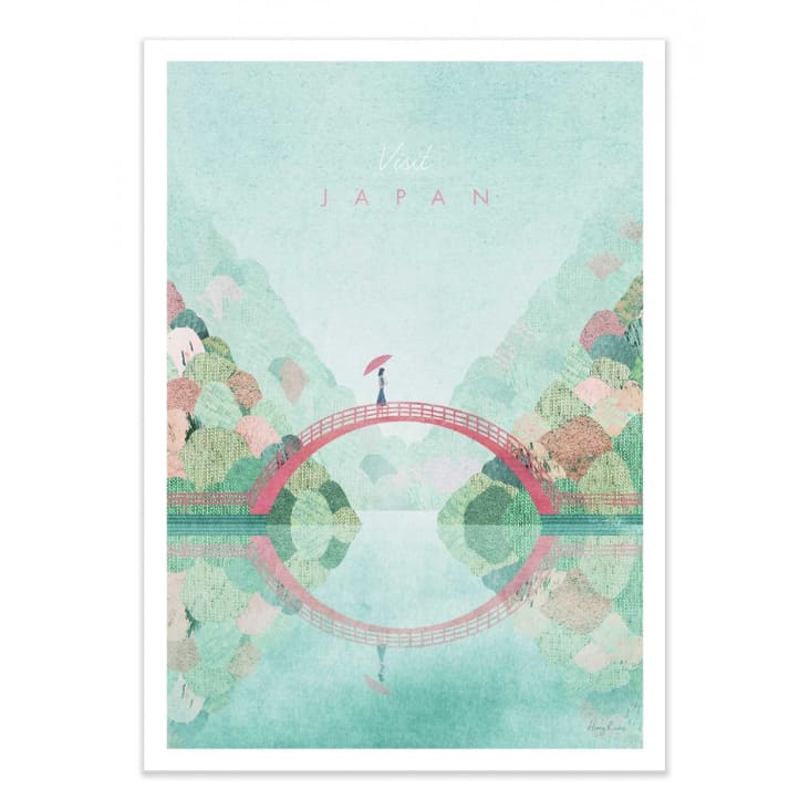 Affiche 30x40 cm - Visit Japan Version 2 - Henry Rivers Henry rivers ...