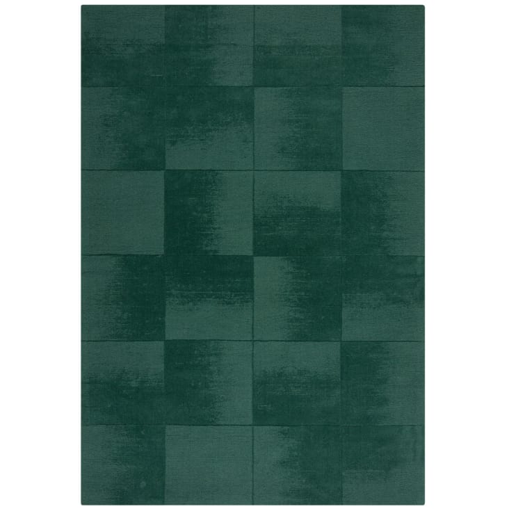 Boho Teppich 2,4x3,4 M – Waschbar, Rutschfest, Violett-grün Mit Blumenmuster