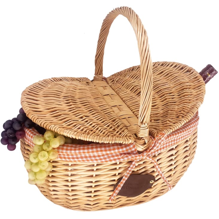 Panier En Osier Pour Guidon De Vélo - Petit Panier Tressé à Main Avec Couvercle Et Bandoulière
