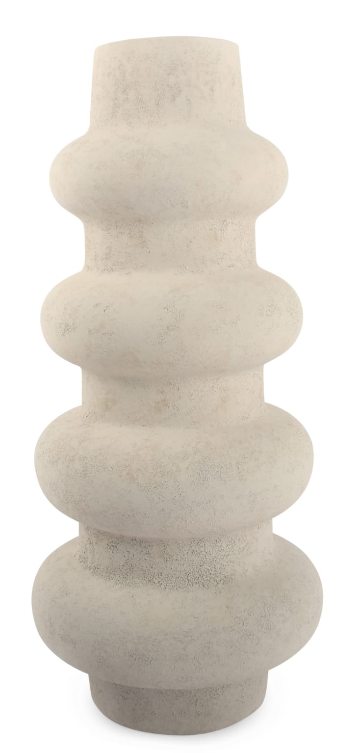 Vase 22xH49cm blanc