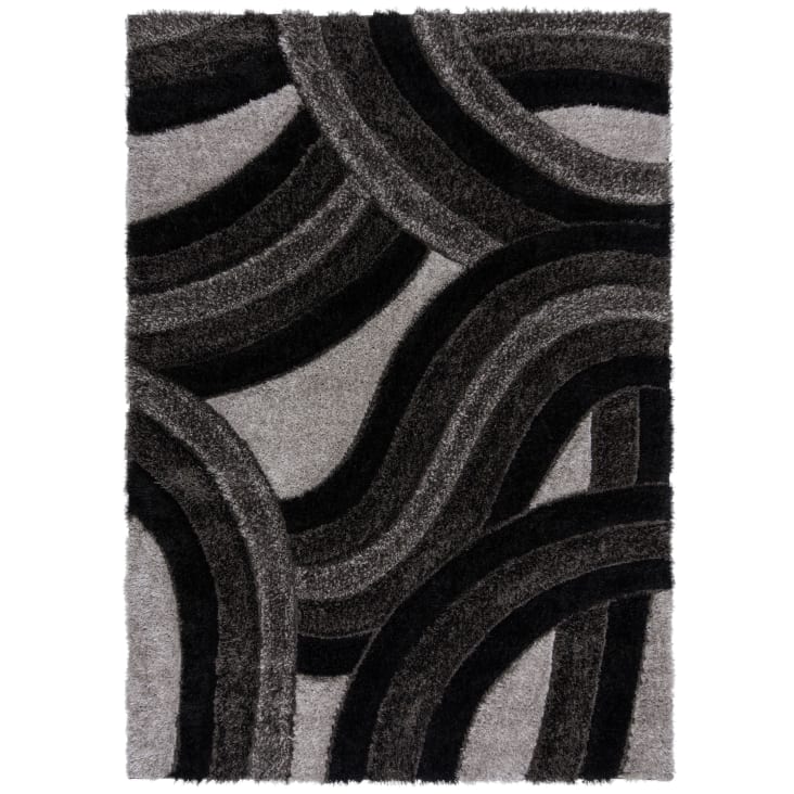 Tapis Moderne Zigzag - 120x170 Cm - Couleurs Moutarde, Gris, Crème - Polypro Neuf Avec étiquette