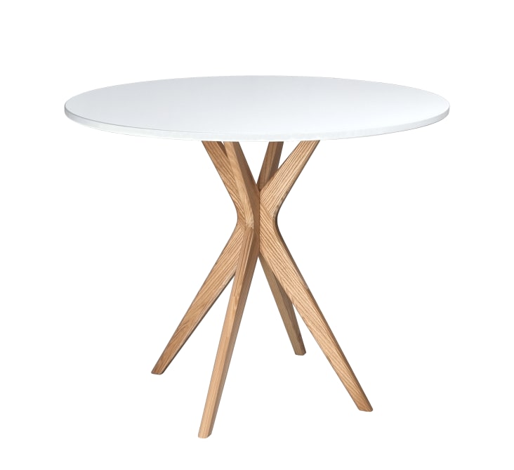 Runder Esstisch Massivholz 80cm - Bauernküchentisch Für 2-4 Personen | Mittelcentury Design