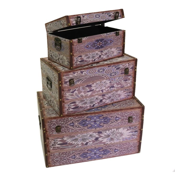 Set 3 Bauli In Metallo Grigi Lucchettabili - 70L, 100L, 150L Per Riporre E Traslochi