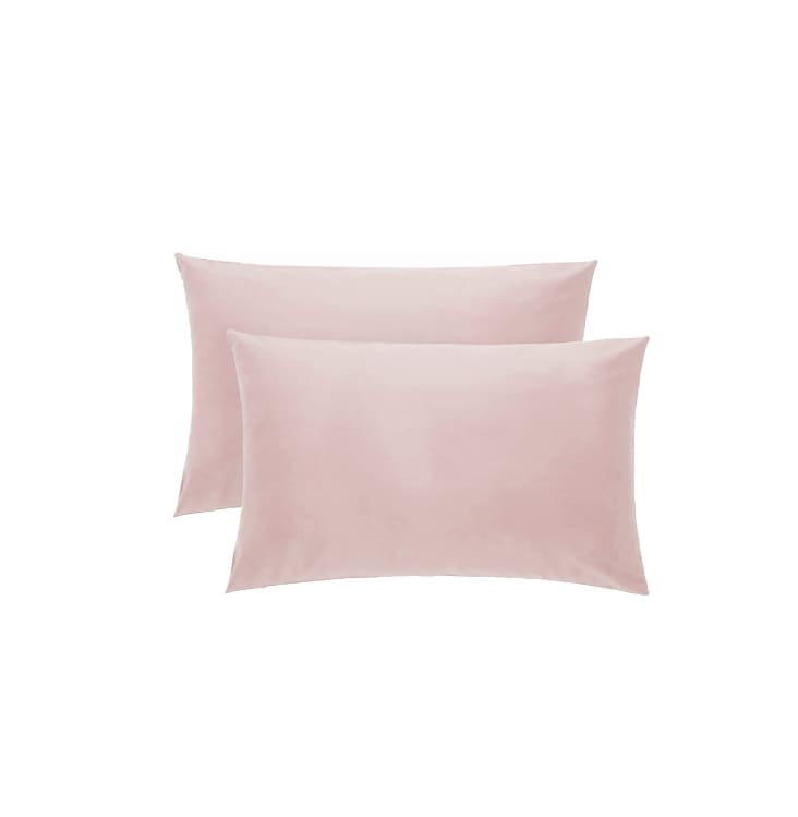 Federa cuscino letto quadrata percalle di cotone (65 x 65 cm) Elisa Rosa