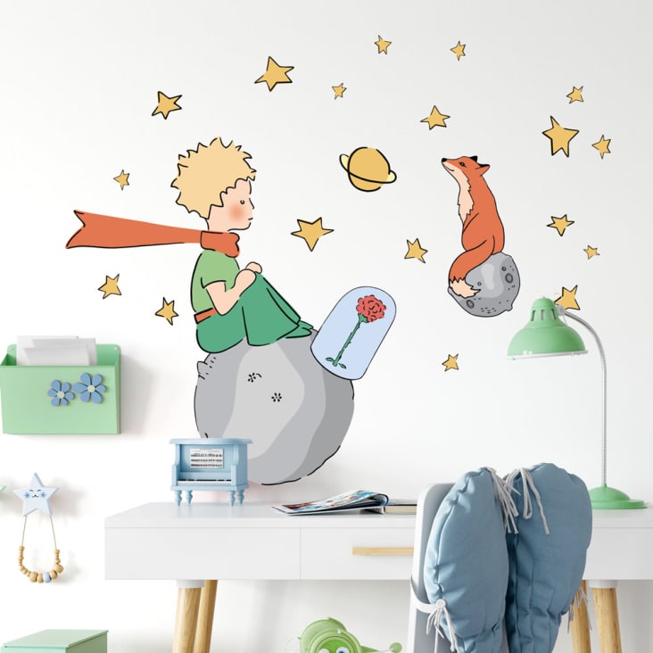 Editions Clouet Targa In Metallo 'Il Piccolo Principe' - Poster Da Parete 15x21 Cm Con Illustrazione Del Pianeta