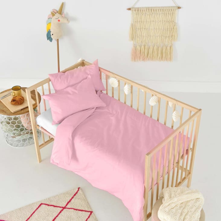 ORGANIC HOUSSE DE COUETTE 50% CHANVRE 50% COTON - Rose pâle - - 130.60