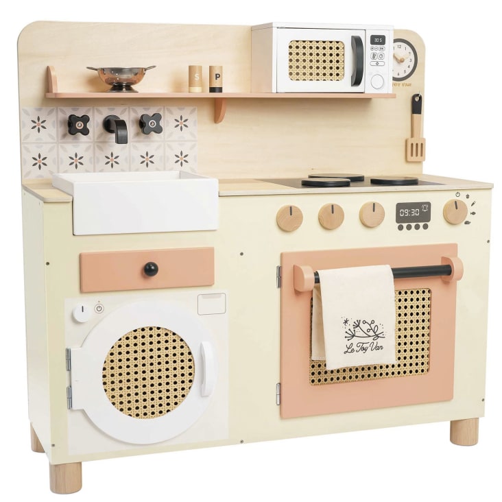 Grande cuisine en bois et rotin - Le Toy Van - Cuisine enfant