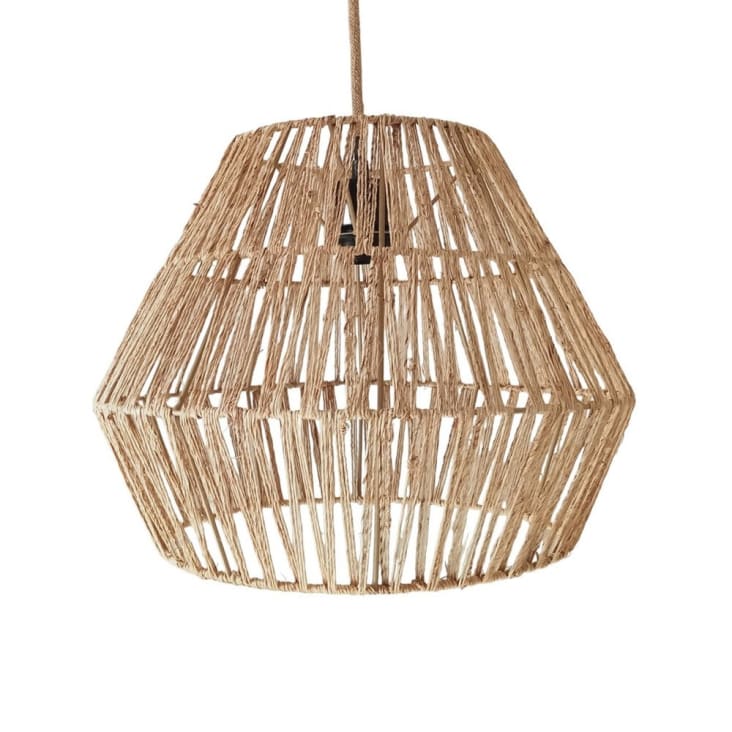 Artibetter Rattan Lampenschirm – Handgewebt, Khaki, Für Pendel- & Deckenleuchten, 1 Stück