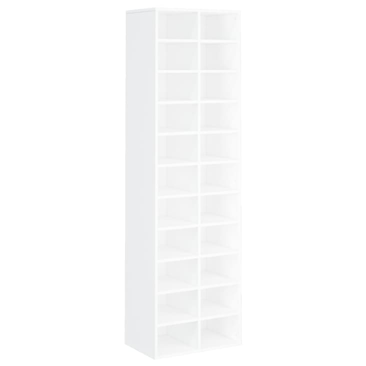 Ejoyous Scarpiera Moderna 4 Strati – Bianco, 40x23x71 Cm – Scaffale Multifunzione A Incastro – Senza Viti