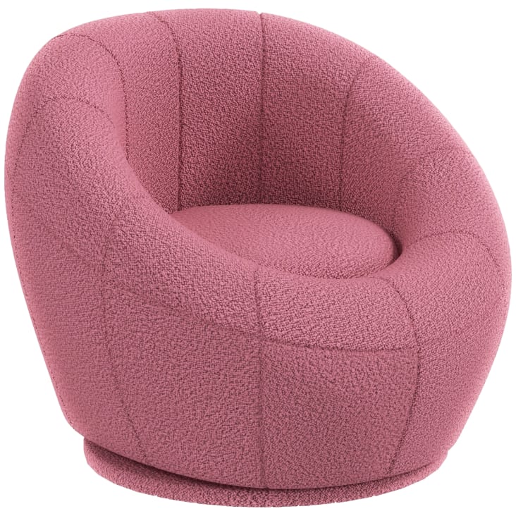 Boucle Poltrone Rosa Maison Du Monde Puffo Per Sedersi Pouf