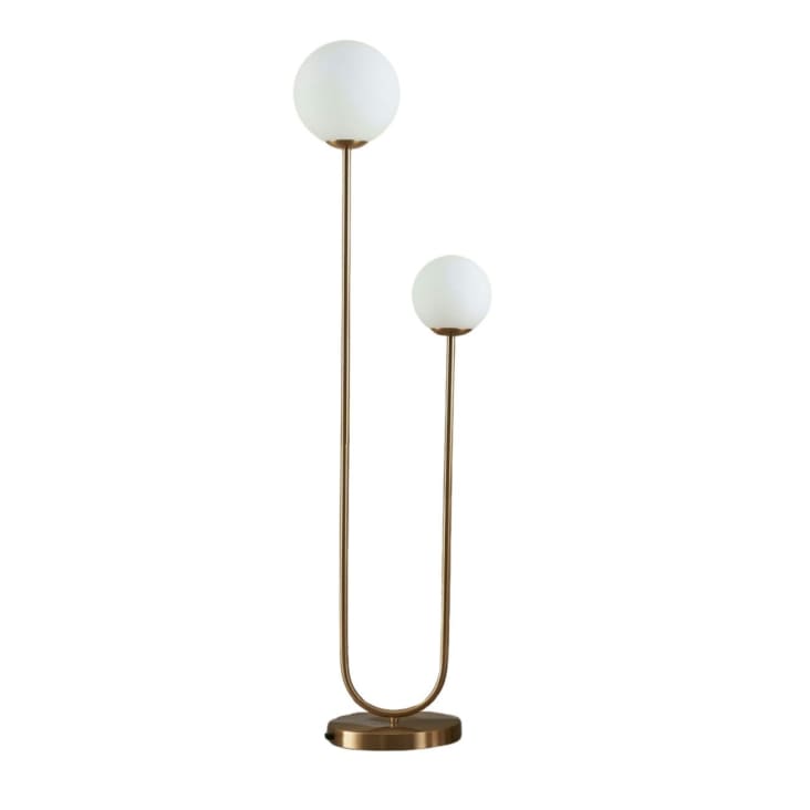 QAZQA Lampada Da Terra Virginia Fl - Moderno - Acciaio Inossidabile Nerobianco Oblungoovale E27 Max 1 X 9 Watt 68397018