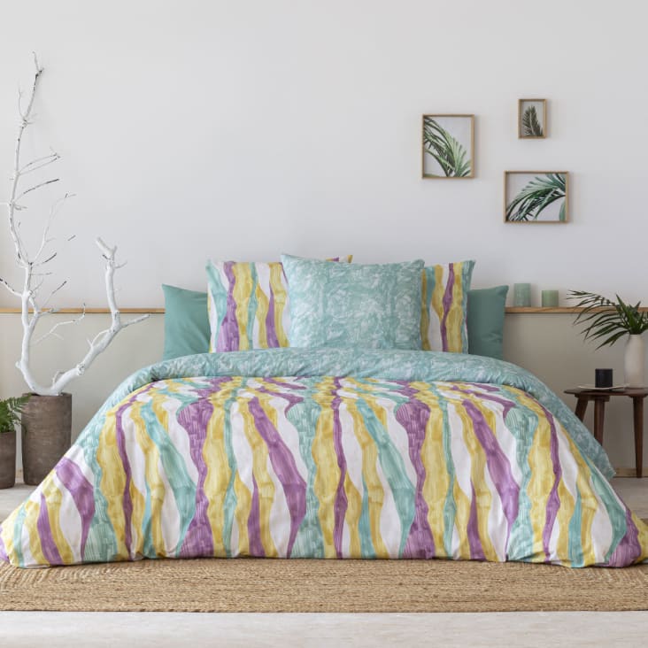 Housse De Couette Réversible Pottery Barn – Enfant/ado, Motif Rayures, Taille Twin