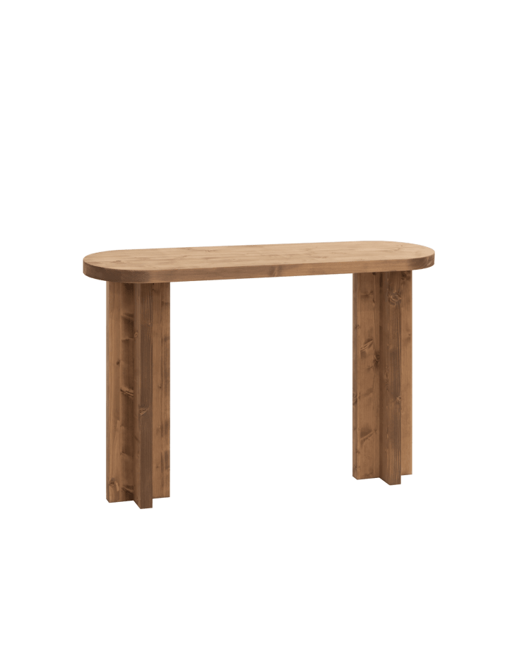 Consolle in legno di abete rovere scuro 120x80cm Tokyo | Maisons du Monde