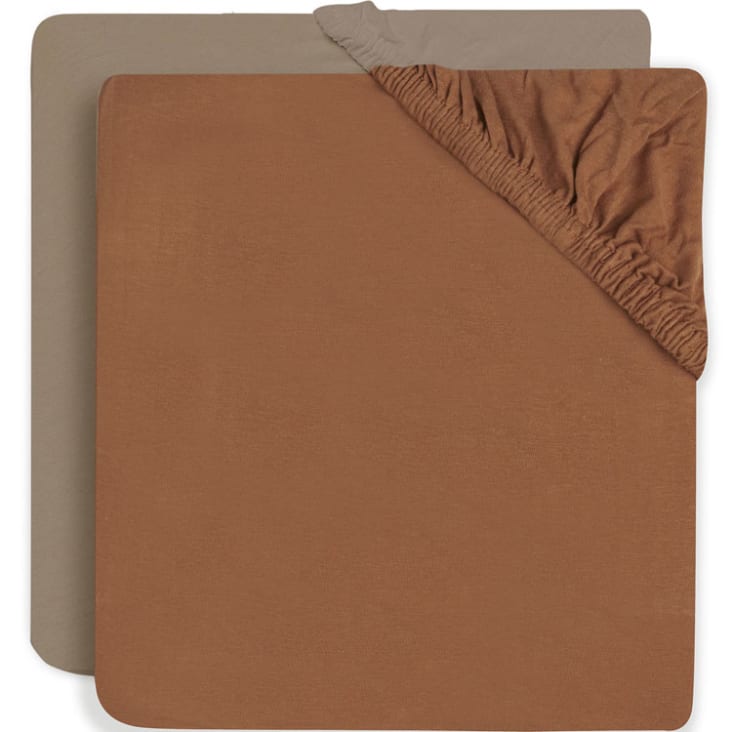 Susurration Draps Housses Bébé 100% Coton Mousseline - 60x120cm - Lit Bébé Et Voyage - Grain Sable