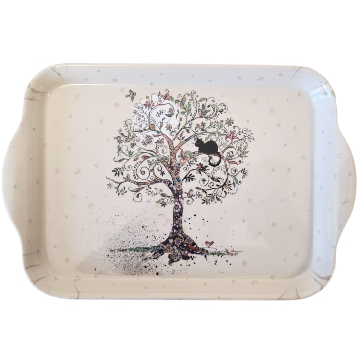 Plateau Individuel Chat Cycliste En Mélamine - 20 Cm