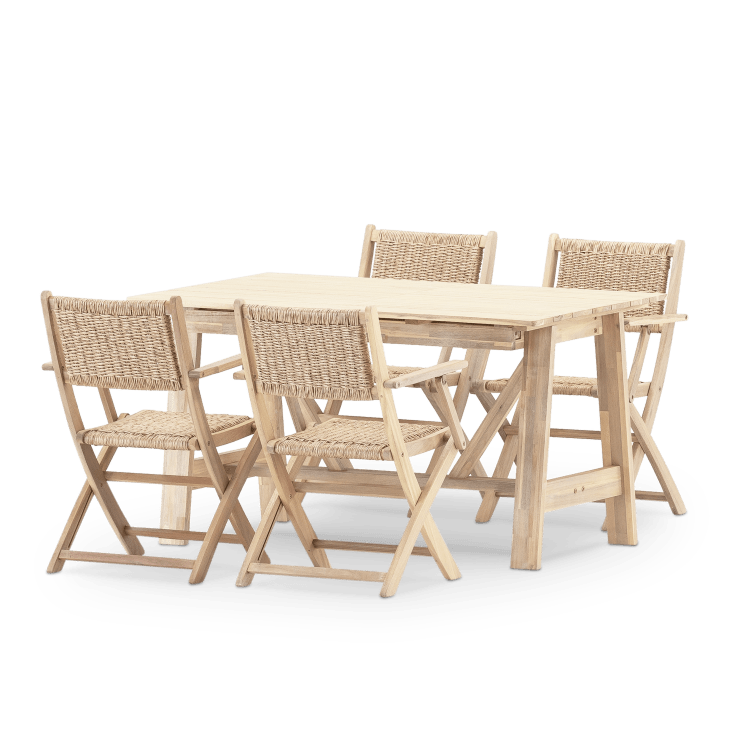 GartenEssgarnitur 4Sitzer mit ausziehbarer Tisch 140/200x86, Holz
