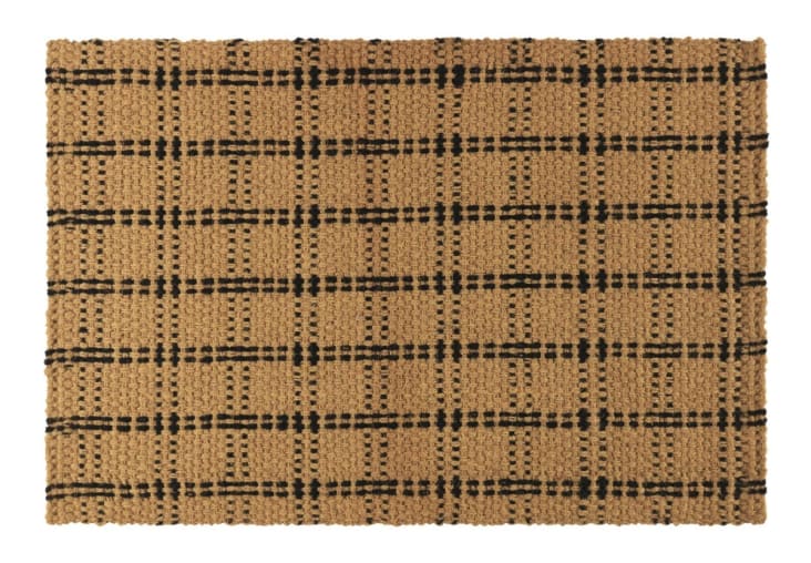 ZERBINO Tappeto FIBRA Cocco e Gomma 45X75 Cm RIGHE Asciugapassi Porta