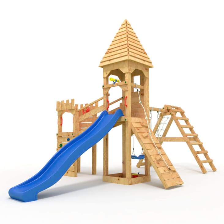 Garage Giocattolo In Legno A 3 Livelli - Con Autolavaggio, Ascensore E Parcheggio - Giochi Educativi Per Bambini