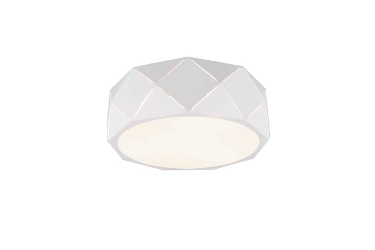 Plafoniera con tagli laser, metallo, bianco, D 40 cm Zandor | Maisons